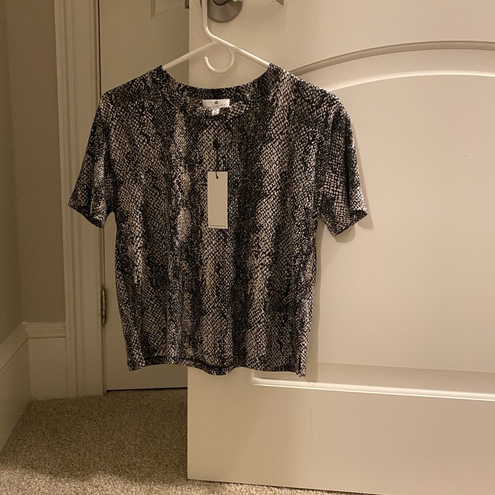 Reptile skin short sleeved shirt